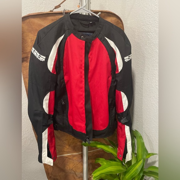 Motorcycle Jacket Speed and Strength Mens size small Black,red and - Picture 1 of 5